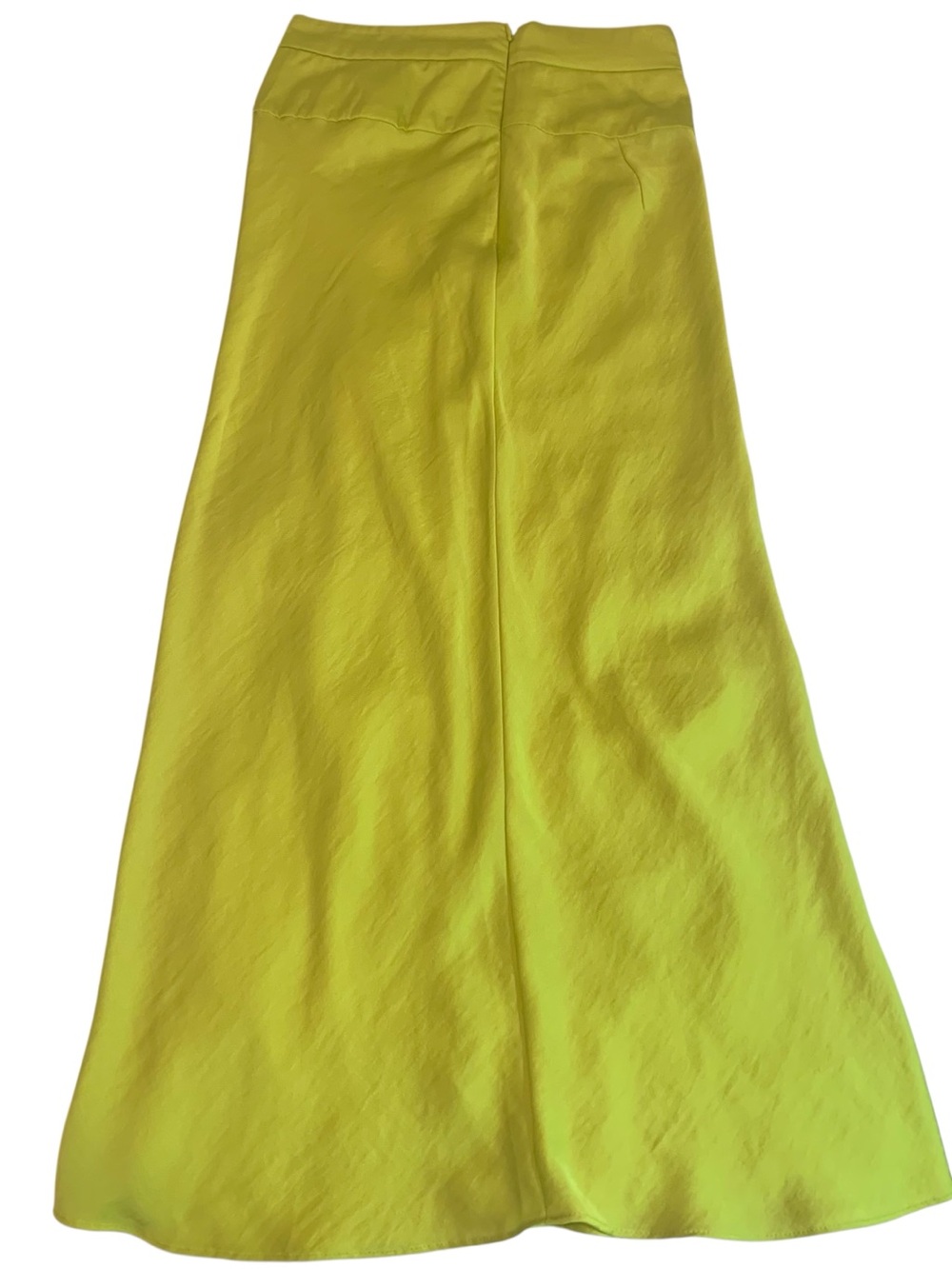 Free People Lime Green Maxi Skirt Ladies Size 0 Satin